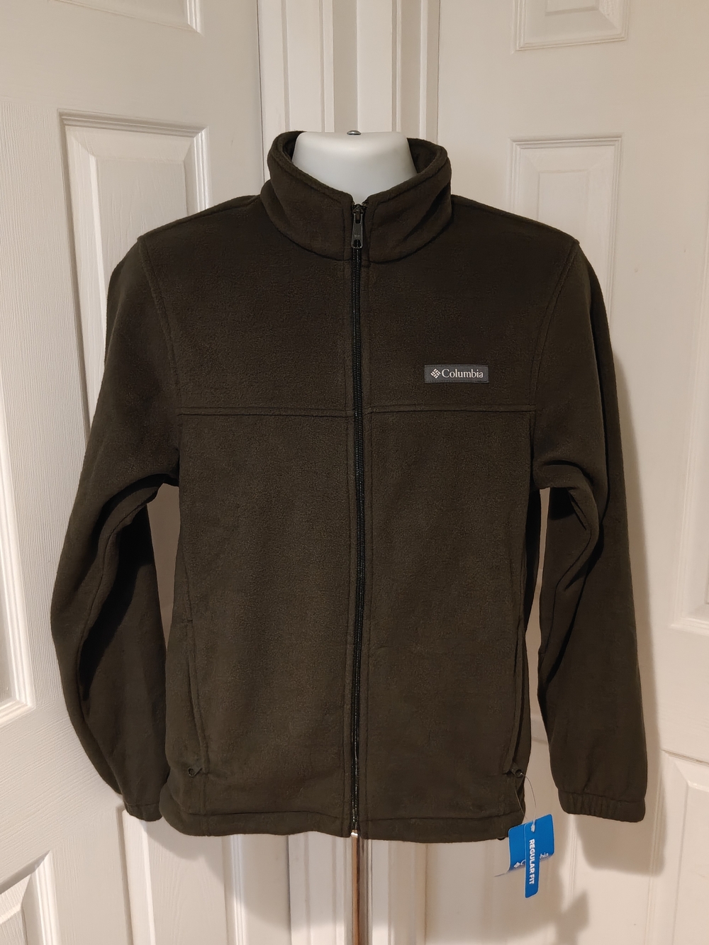Columbia Mount Grant Fleece Jacket Mens S Brown Olive Full Zip NWT XM1247-366